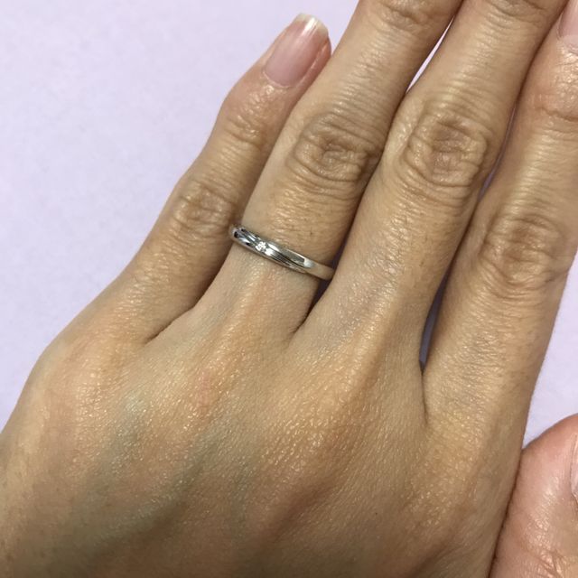 【銀座ダイヤモンドシライシの口コミ】 シンプルだけど王道すぎず、また、つけ心地がとても良く、しっくりきた。…