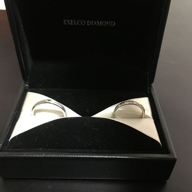 【エクセルコダイヤモンド(EXELCO DIAMOND)の口コミ】 私達が結婚指輪に求めていたのは、一生身につけていく上で派手すぎず可愛…