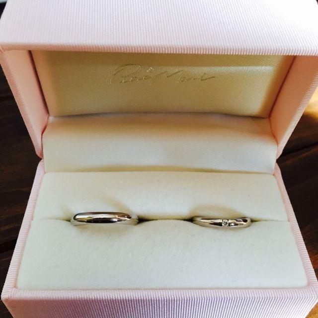【Petit Marie(プチマリエ)の口コミ】 リングのストーリーやデザインが気に入ったことと、スタッフさんの丁寧で…