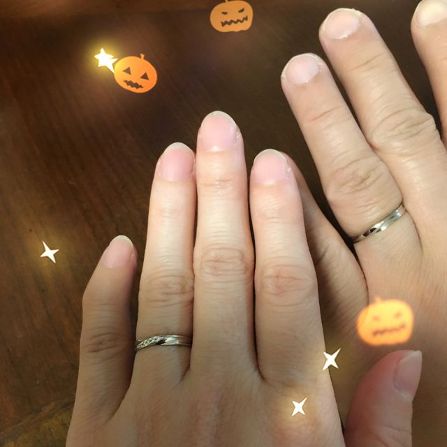 【insembre(インセンブレ)の口コミ】 手の大きい主人！指の細い私にぴったりなデザインでした。上品な輝きとシ…