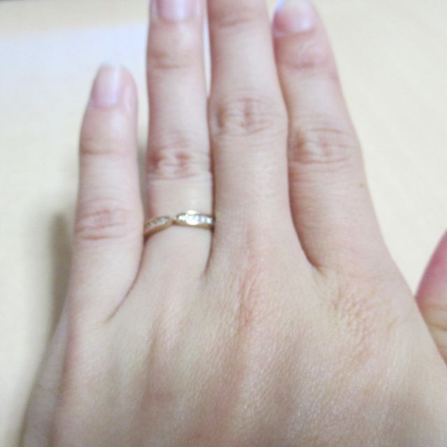 【OCTAVE(オクターヴ)の口コミ】 ピンクゴールドが好きで優先的にピンクゴールドの指輪を探していた時にこ…