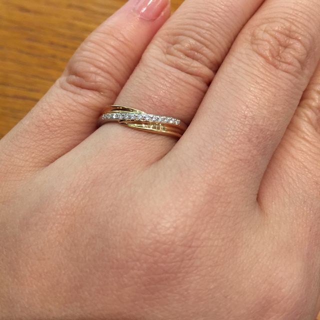 【アネリディギンザ(ANELLI DI GINZA)の口コミ】 1つめのコンビのデザインでまたクロスになっているものはここが初めてでし…