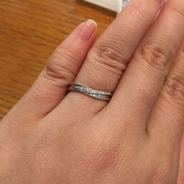 【アネリディギンザ(ANELLI DI GINZA)の口コミ】 1つめのコンビのデザインでまたクロスになっているものはここが初めてでし…