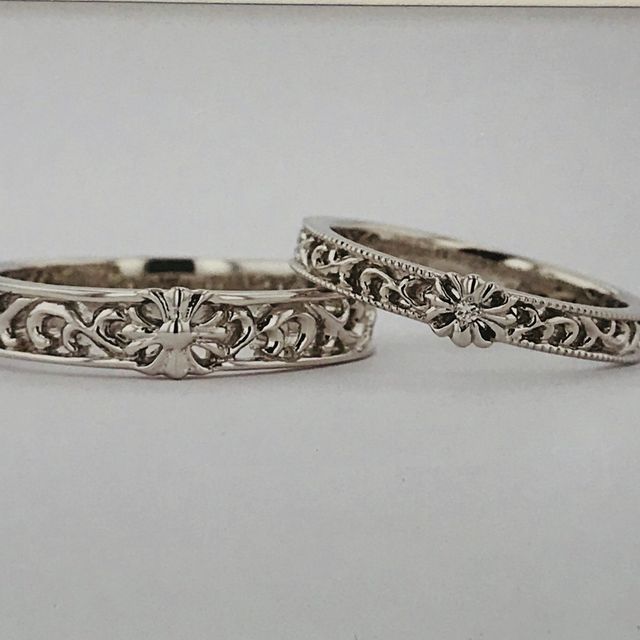 【JEWELRY  KAMATA(ジュエリーかまた)の口コミ】 『クロスのデザイン』『オシャレな指輪』等個性的な指輪を希望だったので…