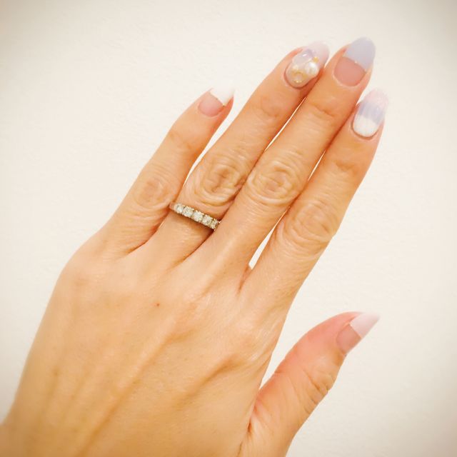 【agete(アガット)の口コミ】 手が大きいので、あまり華奢なタイプではなく、また日常使いもできるよう…