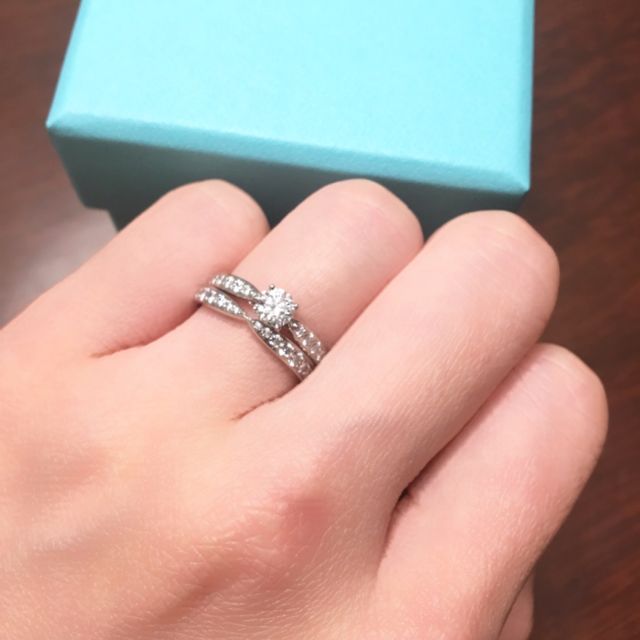 【ティファニー(Tiffany & Co.)の口コミ】 ニューヨーク旅行の際に、5番街本店で購入しました。手が小さく、指自体も…