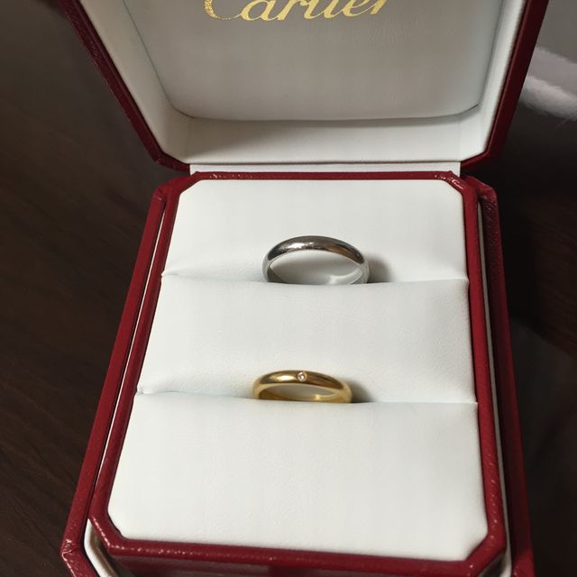 【カルティエ(Cartier)の口コミ】 お互いに結婚指輪に対してこだわりがなく、でもいつも身に着けるものだし…