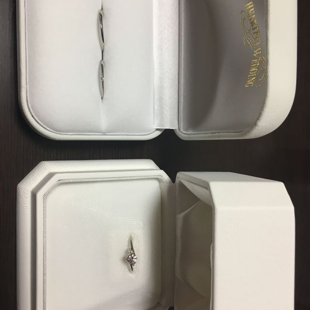 【WATANABE / 卸商社直営　渡辺の口コミ】 自分たちの好きなデザインの指輪をセットにできることが決め手でした(✿&ac…