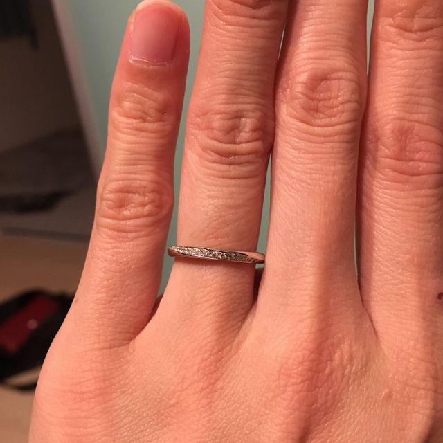 【銀座ダイヤモンドシライシの口コミ】 自分から見てキラキラするのはよくありますが、相手側からダイヤモンドが…