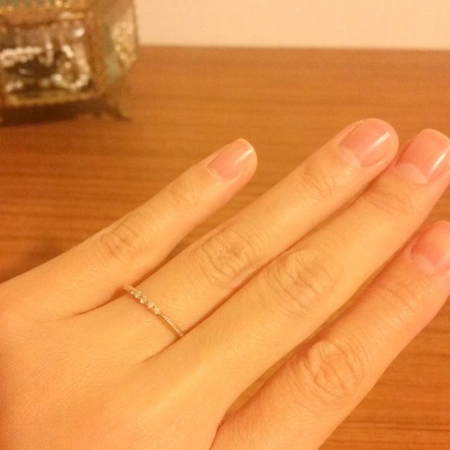 【NOJESS(ノジェス)の口コミ】 婚約指輪として購入致しました。まだ結婚指輪は購入していなかったのです…