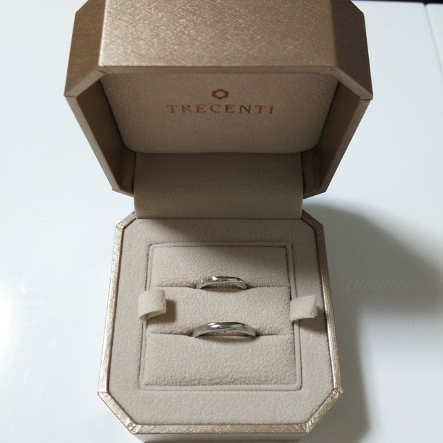 【TRECENTI(トレセンテ)の口コミ】 デザインとつけ心地のよさで選びました。
二人の好みがなかなか一致しなか…