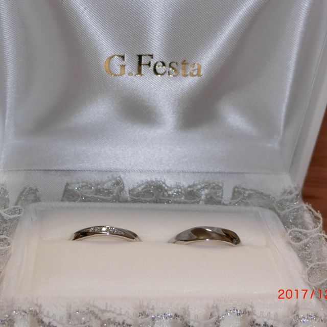 【手作り指輪工房 G.festa(ジーフェスタ)の口コミ】 色々ネットで探していた所いいなと思う物があり、似たデザインを自分達で…
