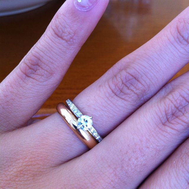 【ケイウノ ブライダル(K.UNO BRIDAL)の口コミ】 ダイヤのみすでに持っていたので、そのダイヤを使った婚約指輪が欲しく、…