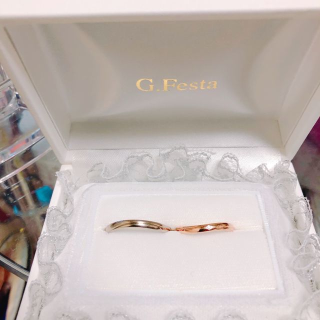 【手作り指輪工房 G.festa(ジーフェスタ)の口コミ】 結婚指輪ということで一生の思い出に
残るようにと手作りを選択しました！…