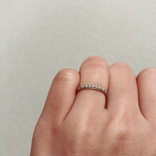 【agete(アガット)の口コミ】 結婚指輪を購入した後、主人がデザインを選び、プレゼントしてくれました…