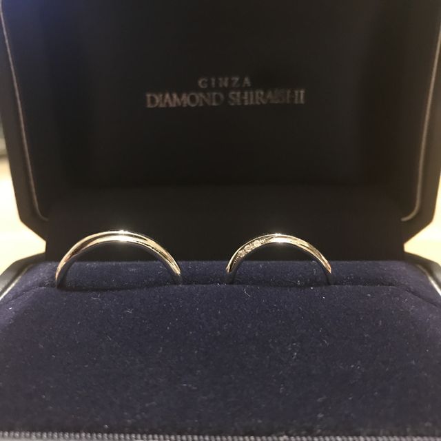 【銀座ダイヤモンドシライシの口コミ】 自分たちの理想としてたものを店員さんに伝えたところその通りのものを持…