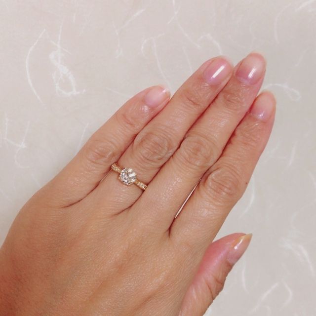 【宝寿堂(ほうじゅどう)の口コミ】 結婚10周年の記念リングだったので、婚約指輪とは違うイエローゴールドに…