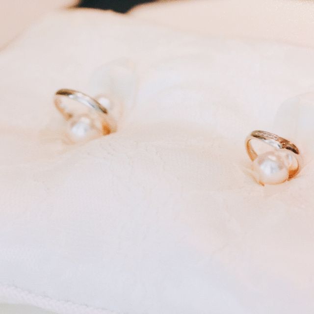 【ティファニー(Tiffany & Co.)の口コミ】 新婦用リングが、有名なティファニーのオープンハートをモチーフにした形…