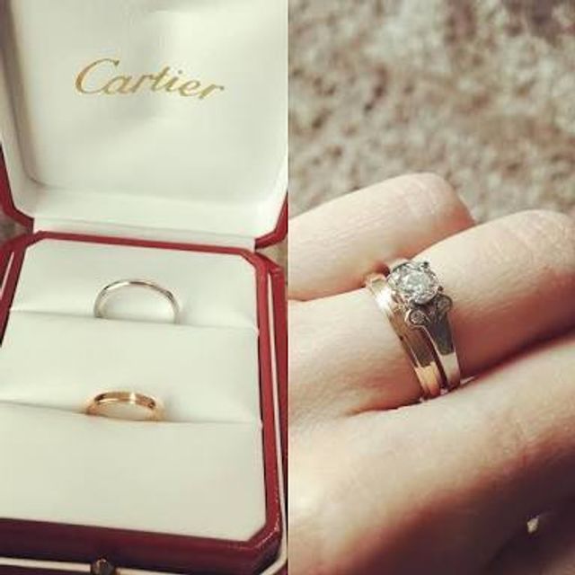 【カルティエ(Cartier)の口コミ】 この指輪は、カラーがプラチナではなく、ピンクゴールドというところが非…