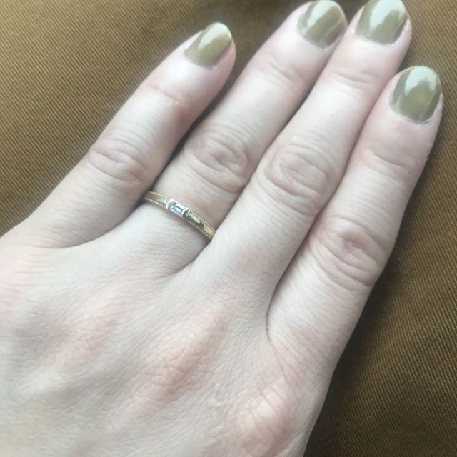 【ORECCHIO(オレッキオ)の口コミ】 普段からアンティークな雰囲気が好きな事もあって、結婚指輪にもアンティ…