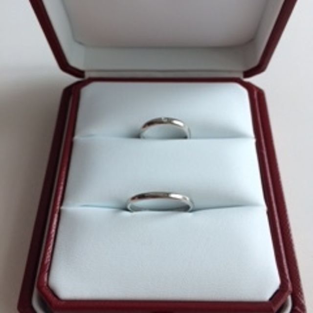 【カルティエ(Cartier)の口コミ】 「シンプル」「カルティエ」で結婚指輪を検討していたため、1895シリーズ…