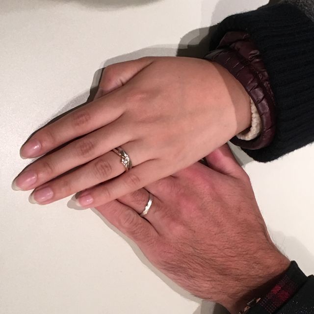 【nocur(ノクル)の口コミ】 最初は1人でお店に出向き、婚約指輪と結婚指輪の予算と希望するデザインを…