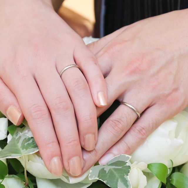 【festaria bijou SOPHIA(フェスタリア ビジュソフィア)の口コミ】 結婚指輪は毎日つけるものなので、あまり装飾のない細身でシンプルなもの…