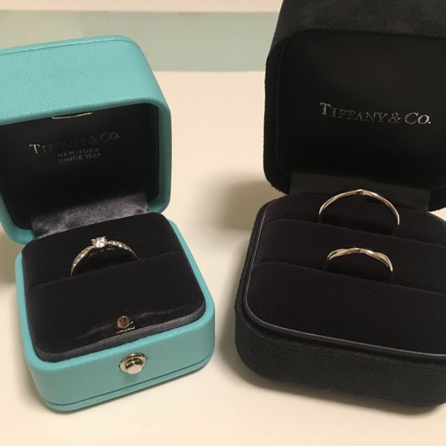 【ティファニー(Tiffany & Co.)の口コミ】 エンゲージリングをティファニーハーモニーにしたので、マリッジリングも…