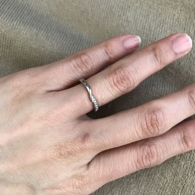 【TRECENTI(トレセンテ)の口コミ】 旦那さんがエンゲージリングを購入してくれました。マリッジリングもエン…