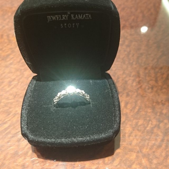 【JEWELRY  KAMATA(ジュエリーかまた)の口コミ】 エンゲージリングをあげていなくて、マリッジリングを合わせて購入しまし…