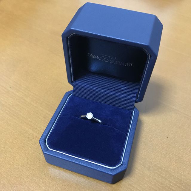 【銀座ダイヤモンドシライシの口コミ】 決め手は、ダイヤモンドの輝き、大きさが理想通りで値段も希望してた金額…