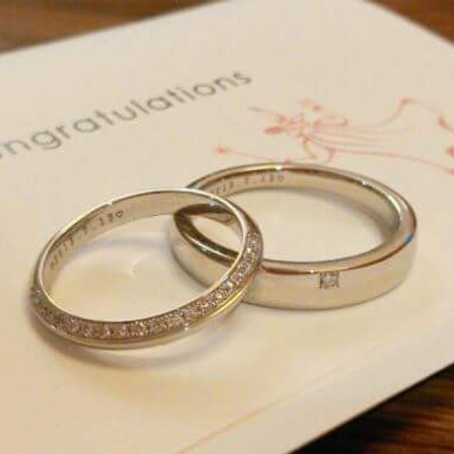 【アイプリモ(I-PRIMO)の口コミ】 リングの上半分がハーフエタニティになっているデザインに惹かれました。…