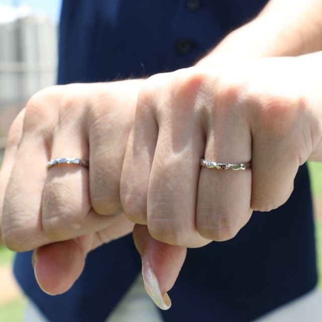 【Angejouer(アンジュエ)の口コミ】 婚約指輪以上に悩みました。悩んだ理由としては彼に似合う指輪がなかなか…