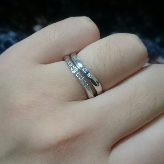 【JEWELRY  KAMATA(ジュエリーかまた)の口コミ】 婚約指輪は、雑誌で見たピンクダイヤとダイヤが交互になっているのがほし…