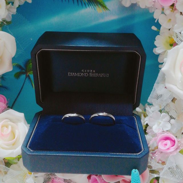 【銀座ダイヤモンドシライシの口コミ】 購入前からVラインの指輪が欲しくて探していました。デザインが豊富でシン…