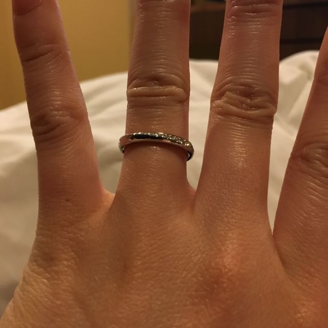 【TRECENTI(トレセンテ)の口コミ】 結婚指輪のフォルムはシンプルなものと決めていたので、アフターサービス…