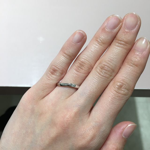 【TRECENTI(トレセンテ)の口コミ】 シンプルで飽きのこないデザインがとても気に入りました！
一石ダイヤのタ…