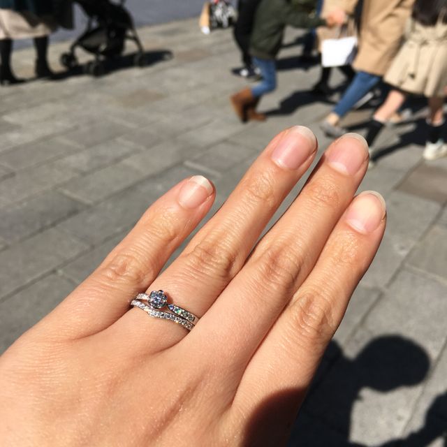 【TRECENTI(トレセンテ)の口コミ】 婚約指輪は付けないと思うから買わずに、結婚指輪はエタニティーリングに…