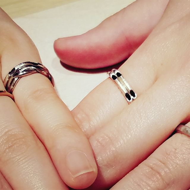 【JEWELRY  KAMATA(ジュエリーかまた)の口コミ】 シンプルなデザインなんですが、表面仕上げの選択も3種類くらいあるので、…