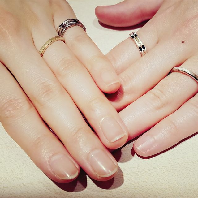 【JEWELRY  KAMATA(ジュエリーかまた)の口コミ】 シンプルなデザインなんですが、表面仕上げの選択も3種類くらいあるので、…