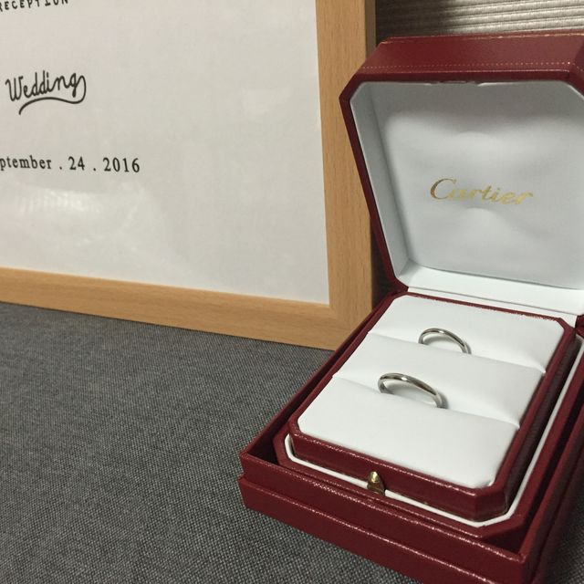 【カルティエ(Cartier)の口コミ】 結婚指輪はカルティエのものを、と決めておりました。信頼のあるブランド…