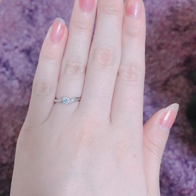 【LUCIE(ルシエ)の口コミ】 『優美に舞う』というコンセプトで、自分の名前が指輪のイメージに入って…