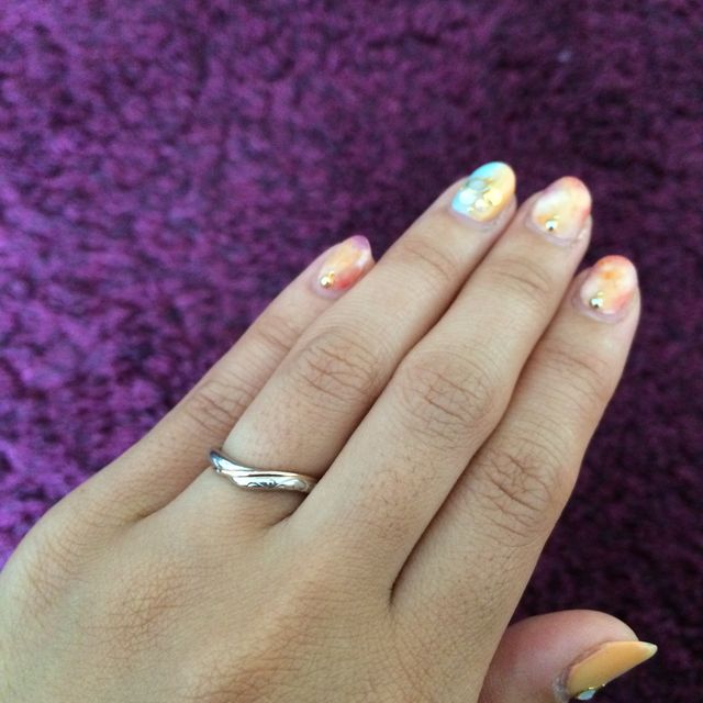 【ケイウノ ブライダル(K.UNO BRIDAL)の口コミ】 既成のデザインを元に私達らしいアレンジを加えていただきました。
唐草模…