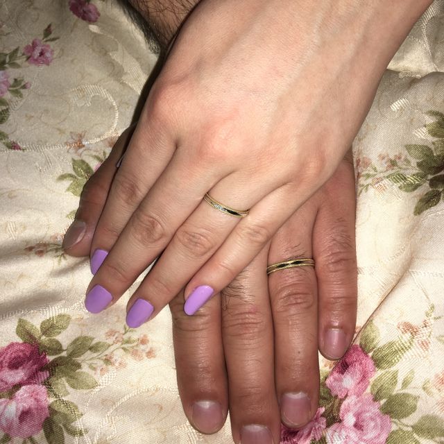 【&tique(アンティック)の口コミ】 一真堂さんのホームページから写真を見て一目惚れしたのと、ミル打ち加工…