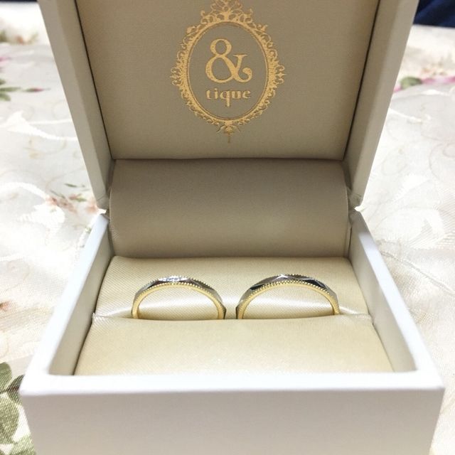 【&tique(アンティック)の口コミ】 一真堂さんのホームページから写真を見て一目惚れしたのと、ミル打ち加工…