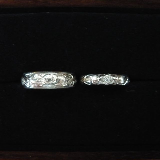 【Wailea(ワイレア)の口コミ】 沢山のモチーフ（柄）とメッセージから色々な組み合わせで指輪を作ること…