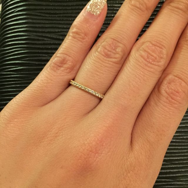 【カルティエ(Cartier)の口コミ】 カルティエの全面ダイヤモンドリングです。
どうしてもゴールドの指輪が欲…
