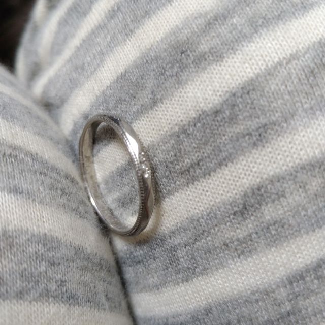 【garden(ガーデン)の口コミ】 シンプルで普段使いできるだけでなく、よくみるとダイヤが入っていたりミ…