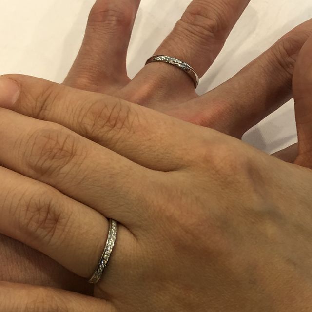 【L'or(ロル)の口コミ】 説明を聞いて品質の良さはわかりました。希望通りのハーフエタニティでし…