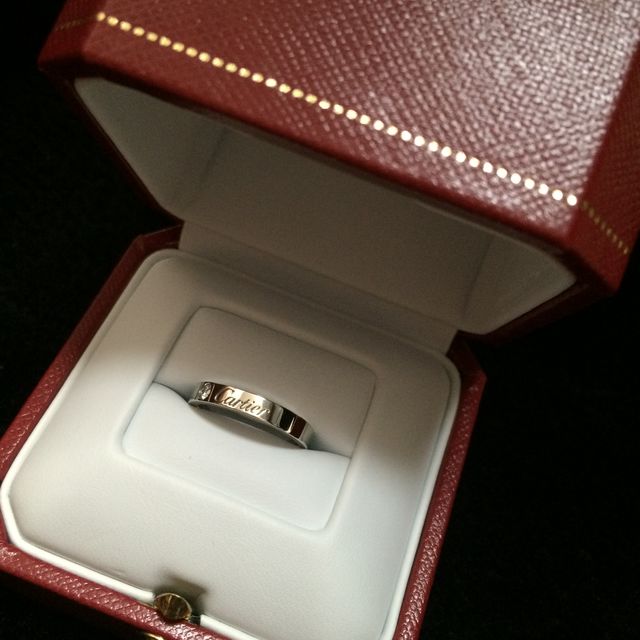 【カルティエ(Cartier)の口コミ】 せっかくの憧れハイブランドの指輪で、ロゴが入っているデザインに惹かれ…